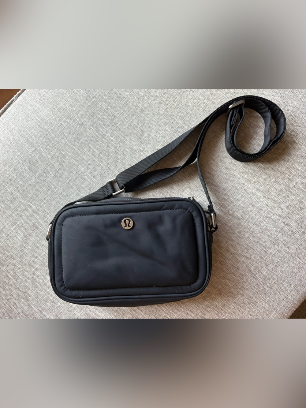 lululemon athletica Black Compact Crossbody Bag